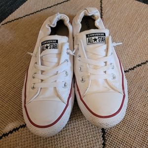 EUC White Converse Slip On